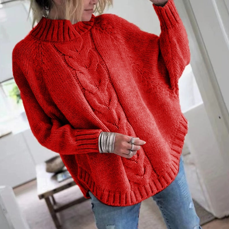 Pullover sweater women loose sweater