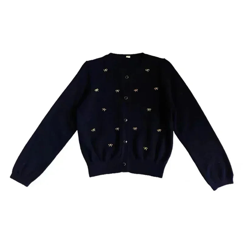 OUYANG&IVAN Bp Autumn/winter Wool Sweater for Boys Striped Crew Neck Long Sleeve Pullover Sweater Kid Cardigan