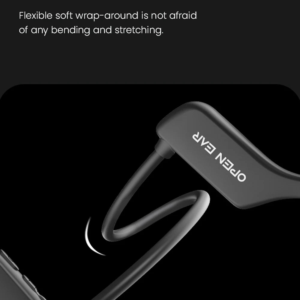 EASYBUDS Handsfree Bluetooth Air Bone Conduction Earphones With Noise Cancelling Boom Microphone Business Open Ear Headphones
