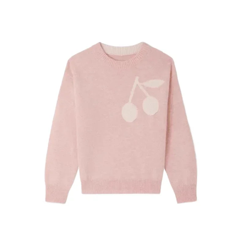 OUYANG&IVAN Bp Autumn/winter Wool Sweater for Boys Striped Crew Neck Long Sleeve Pullover Sweater Kid Cardigan