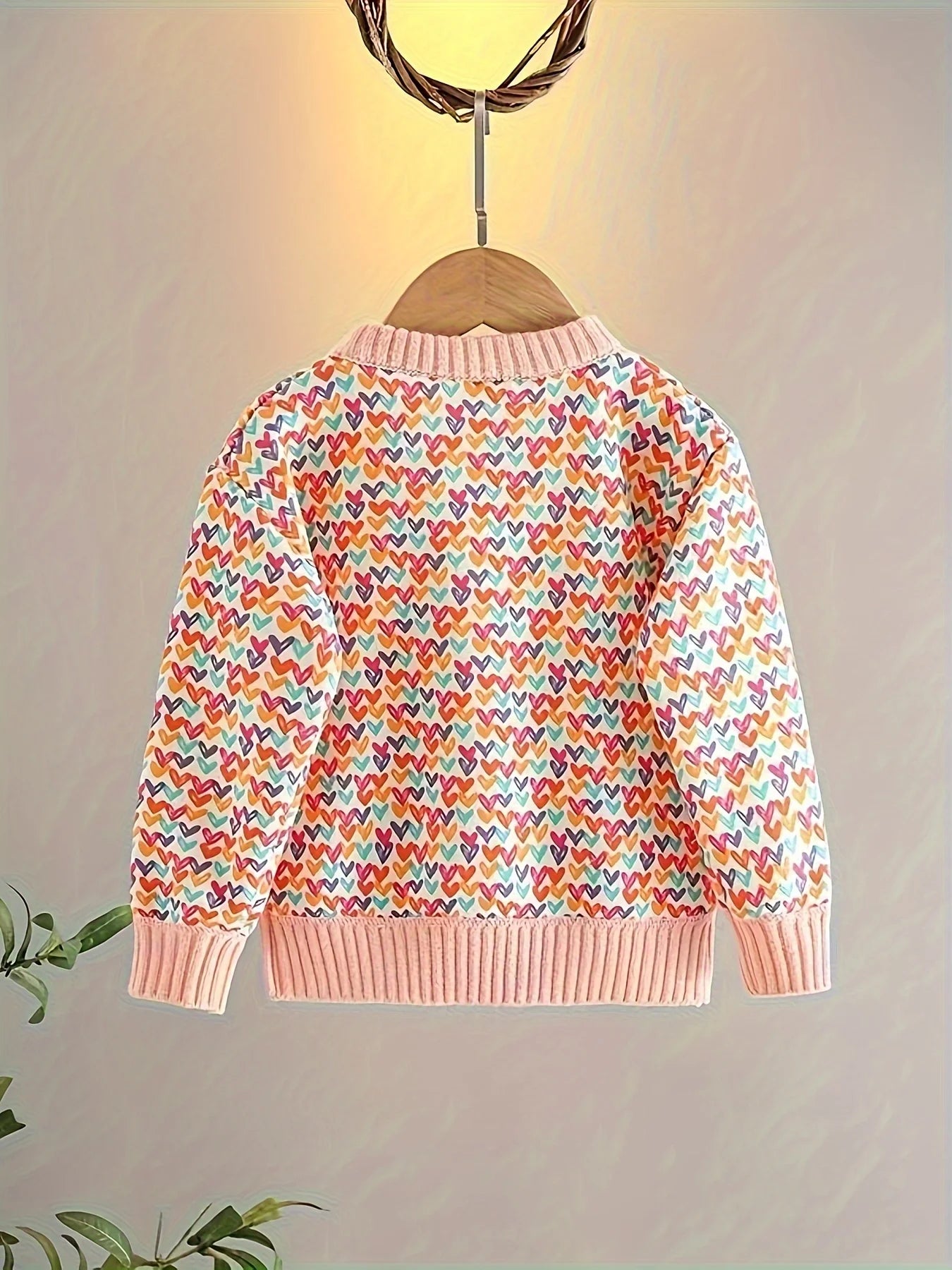 Girls' Sweater New Style Autumn and Winter Fashionable Children's Tops Baby Girl Winter Clothing Base Layer Fleece Knitwear